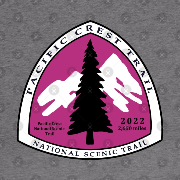 Pacific Crest Trail Thru hiker class of 2022 badge by Deedy Studio
